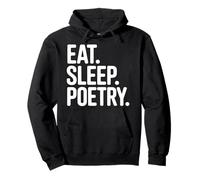 Eat Sleep Write a Poem Poetcore Aesthetic Pullover Hoodie