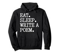 Eat Sleep Write a Poem! Poetcore Aesthetic Pullover Hoodie
