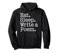 Eat Sleep Write a Poem! Poetcore Aesthetic Pullover Hoodie