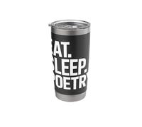 Eat Sleep Write a Poem Poetcore Aesthetic Stainless Steel Insulated Tumbler