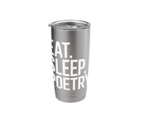 Eat Sleep Write a Poem Poetcore Aesthetic Stainless Steel Insulated Tumbler