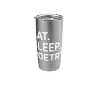 Eat Sleep Write a Poem Poetcore Aesthetic Stainless Steel Insulated Tumbler