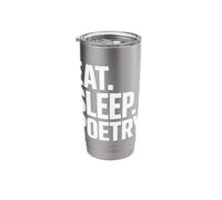 Eat Sleep Write a Poem Poetcore Aesthetic Stainless Steel Insulated Tumbler