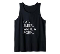 Eat Sleep Write a Poem! Poetcore Aesthetic Tank Top