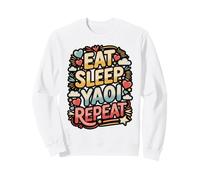 Eat Sleep Yaoi Repeat Manga Meme Sweatshirt