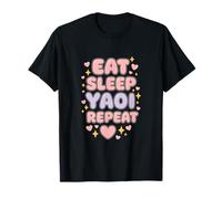 Eat Sleep Yuri Yaoi Repeat Boy's Love Manga T-Shirt