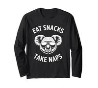 Eat Snacks Take Naps - Koala Sunglasses Lazy Long Sleeve T-Shirt