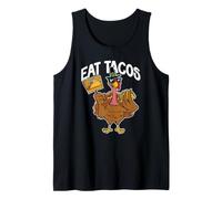Eat Tacos Funny Thanksgiving Day Pilgrim Dinner Mexican Tank Top