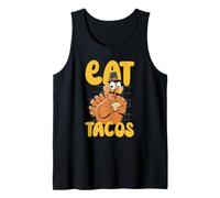 Eat Tacos Funny Thanksgiving Day Pilgrim Dinner Mexican Tank Top