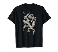 Eat the Patriarchy! Punk feminist praying ghost mantis art T-Shirt