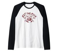 Eat The Rich Bull Dog Raglan Baseball Tee