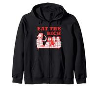 Eat The Rich Karl Marx Kebab Doner Che Guevara Lenin Mao Zip Hoodie