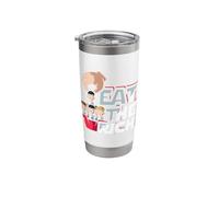 Eat the Rich Left-Wing Design for a Socialist Stainless Steel Insulated Tumbler
