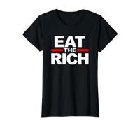 EAT THE Rich Value Graphic T-Shirt, Women, Black, M