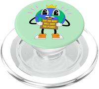 Eat The Rich Will Save The Planet Earth Protest Sign Rally PopSockets PopGrip for MagSafe