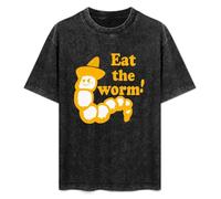 Eat The Worm As Worn by Axl Rose Black Mens T-Shirt Printed Tee Unisex Shirts XXL