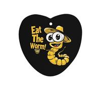 Eat The Worm Car Air Freshener Hanging Aromatherapy Tablets Car Accessories Rearview Mirror Pendant Decor