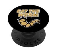 EAT THE WORM - retro throwback drinking funny tequila lover PopSockets Adhesive PopGrip