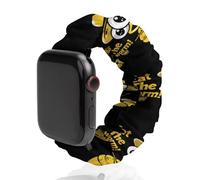 Eat The Worm Watch Band Elastic Scrunchie Watch Strap Soft Wristband Compatible with Apple Watch