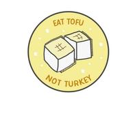 Eat Tofu Not Turkey Christmas Sweatshirt - White - M - White