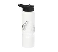 Eat Trash Do Crime Funny Raccoon Stainless Steel Insulated Water Bottle