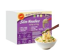 Eat Water Slim Noodles Thai Style 270g(Pack of 5)- Organic Konjac Noodles, Low Calorie, Zero Sugar, Gluten-Free, Low Carb, Wheat-Free, Vegan, Ready to Cook Instant Meal, Plant-Based Noodle Alternative