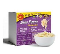 Eat Water Slim Pasta Fettuccine 270g (Pack of 5) - Organic Konjac Pasta, Low Calorie Food, Zero Sugar, Gluten-Free, Low Crab, Wheat-Free, Vegan, Instant meal, Plant-Based Pasta Alternative