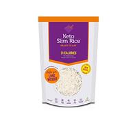 Eat Water Slim Rice 5 x 200g | Low Carb Konjac Alternative | Only 9 Kcal per 100g | Keto, Vegan, Gluten Free, Fat Free, High Fibre | Ready in 2 Mins | No Drain | Shirataki Substitute