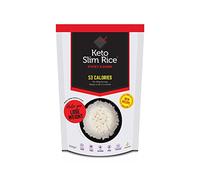 Eat Water Slim Sticky Rice- Konjac Low Calorie Rice Alternative, Ready to Eat No Drain Shirataki Rice for Sushi & Meals | Low Carb, Keto Friendly, Vegan, Gluten Free & High Fibre Rice 200g(Pack of 10)