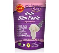 Eat Water Slim Tagliatelle Pasta 270g (Pack of 20) Organic Konjac Flour & Oats Shirataki Pasta, Zero Carb, Low Calorie, Gluten, Fat & Sugar Free, Vegan High Fibre Ready to Eat, Paleo Diet Friendly