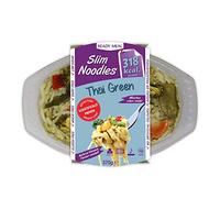 Eat Water Slim Thai Green Noodles Ready Meal Pack of 4 | Chilled Noodle Meal | Gluten Free | Wheat Free | Low Sugar | No Artificial Colours or Preservatives | 370g Each