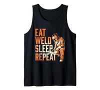 Eat Weld Sleep Repeat - Welder Metalworker Ironworker Tank Top