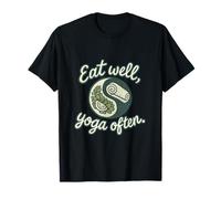 Eat Well Yoga Often Yin Yang Salad Yoga Graphic T-Shirt