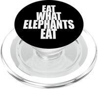 Eat What Elephants Eat Vegetarian Animal Lover Plants Vegan PopSockets PopGrip for MagSafe