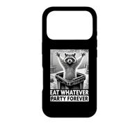 Eat Whatever Party Forever Funny Raccoon Trash Panda Case for iPhone 17 Pro