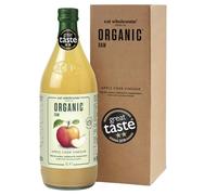 Eat Wholesome Organic Apple Cider Vinegar, 1L - Raw, Unpasteurised, Unfiltered, Award-Winning, Vegan, With The Mother, Glass Bottle in Box