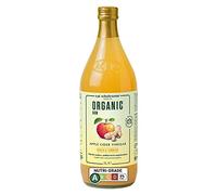 Eat Wholesome Organic Apple Cider Vinegar, Ginger & Turmeric, 1L - Raw, Unpasteurised, Unfiltered, With The Mother, Vegan, Glass Bottle