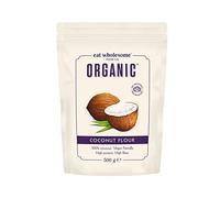 Eat Wholesome Organic Coconut Flour, 500g - High Protein, High Fibre, 100 Percent Coconut, For Baking and Cooking, Keto and Vegan Friendly, CO2 Neutral Packaging