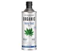 Eat Wholesome Organic Hemp Seed Oil, 500ml - Cold Pressed, High Source of Omega 3, 100% Pure