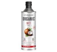 Eat Wholesome Organic MCT Oil, High C8 & C10,100% Coconut, 500 ml, CO2 Neutral, for Coffees, Salads & Smoothies - Packaging May Vary