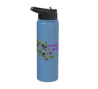 Eat Wild Die Free Deadly Nightshade Poison Plant Dark Humor Stainless Steel Insulated Water Bottle