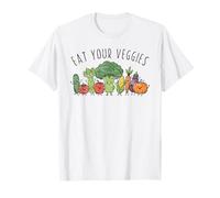 Eat Your Veggies Funny Vegetarian Healthy Food T-Shirt