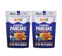 EAT5 Bluberry Pancake Instant Mix 300g | No Refined Flour, No Refined Sugar, Preservative-Free | Quick & Easy Breakfast or Snack Wholesome, Nutritious & Fluffy Pancakes | High Fiber (Pack of 2)