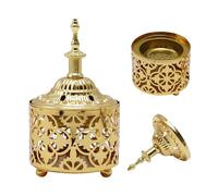 EATAKWARD Arabic Incense Burner Metal Vintage Incense Burner Aroma Lamp Incense Holder Iron Art Candlestick Decorative Candle Stand Home Scented Candle Stick for Home Tabletop Decoration