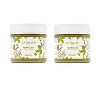 EATALIAN by AMZ BETTER Pistachio Cream, 200g x 2 Jars, Delicious Sweet Taste, Ideal on Bread, Perfect with Ice Cream, for Filling Desserts and Cakes, Made in Italy