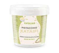 EATALIAN by AMZ BETTER Pistachio Cream with Kataifi, Delicious Spreadable Cream with a Unique Taste, Ideal on Bread, Perfect with Ice Cream, Chocolate and Dubai Chocolate, 1 kg, Made in Italy