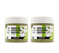 EATALIAN by AMZ BETTER Protein Pistachio Cream, 200g x 2 Jars, Delicious Spreadable Cream, Sweet Taste, 30g Protein, Ideal on Bread, for Filling Desserts and Cakes, Made in Italy