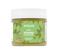EATALIAN by AMZ BETTER Vegan Pistachio Cream, Delicious Vegan Spreadable Cream, Ideal on Bread, Perfect with Ice Cream, For Cake Decoration and for Dubai Chocolate, 200g Made in Italy