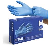 eatasty Disposable Gloves, Blue Nitrile Gloves, Powder-Free, Latex-Free, Multipurpose, Medical Grade, Durable and Comfortable