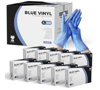 eatasty Disposable Gloves, Multi-Purpose Vinyl Gloves, Powder Free, Blue